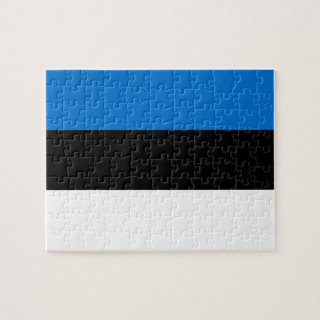 Estonia flag jigsaw puzzle (Horizontal)
