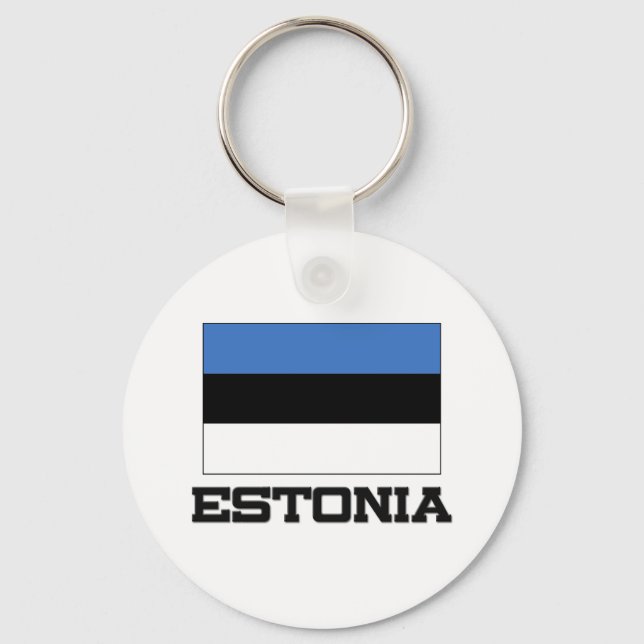 Estonia Flag Keychain (Front)