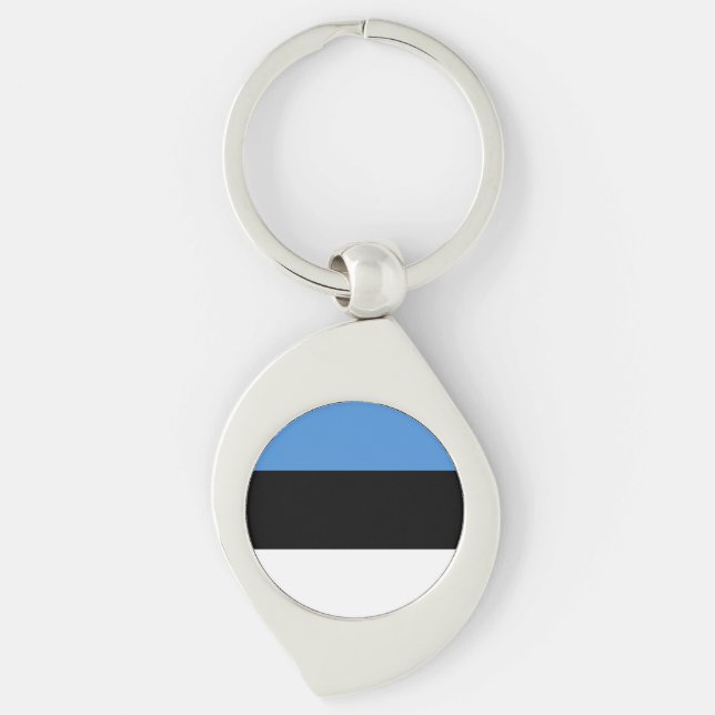 Estonia Flag Keychain (Front)