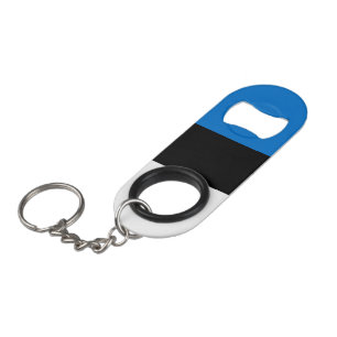 Estonia flag keychain bottle opener