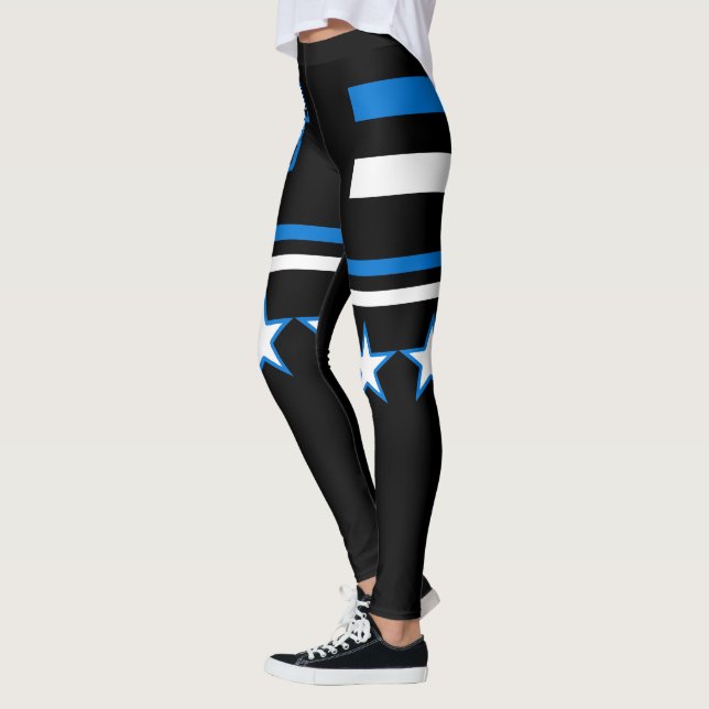 Estonia Flag Leggings (Left)