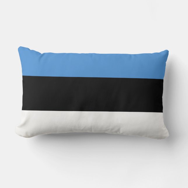 Estonia Flag Lumbar Pillow (Front)