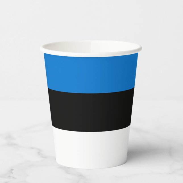 Estonia Flag Paper Cups (Left)