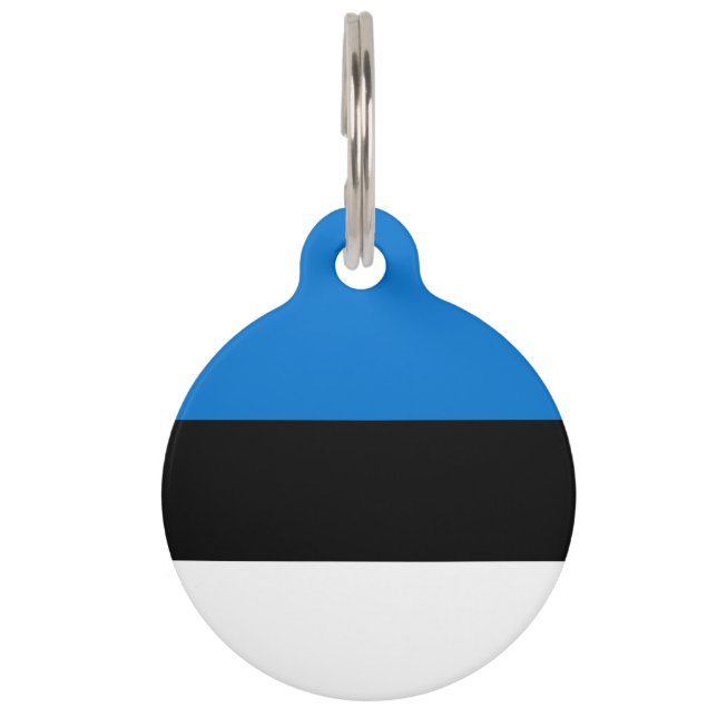 Estonia flag pet tag (Front)