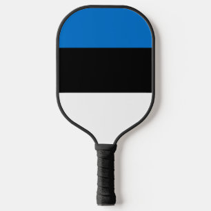 Estonia flag pickleball paddle