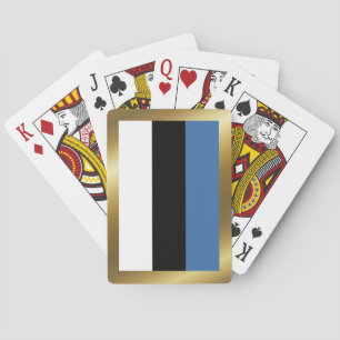 Estonia Flag Playing Cards