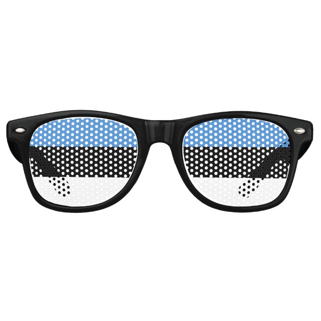 Estonia Flag Retro Sunglasses (Front)