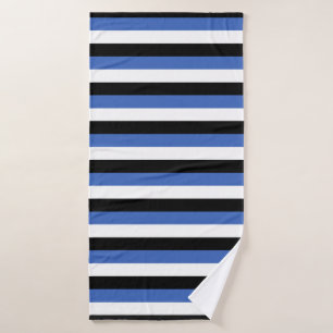 estonia flag stripes country symbol pattern lines  bath towel