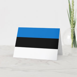 Estonia flag thank you card