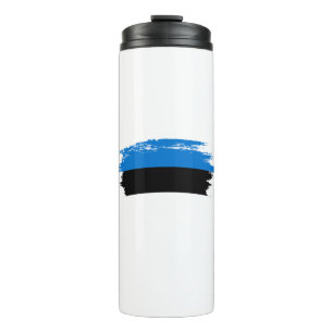 Estonia flag thermal tumbler