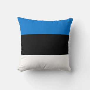 Estonia Flag Throw Pillow