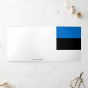 Estonia flag Tri-Fold card