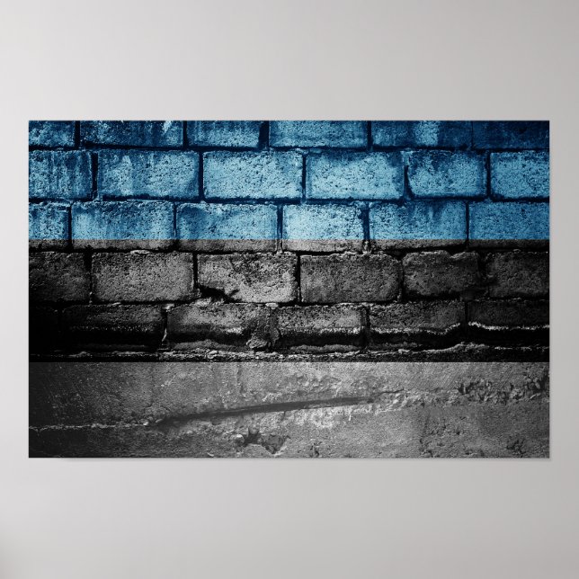 Estonia flag wall poster (Front)