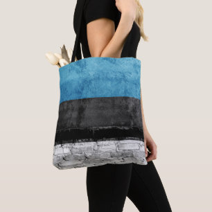 Estonia flag wall tote bag