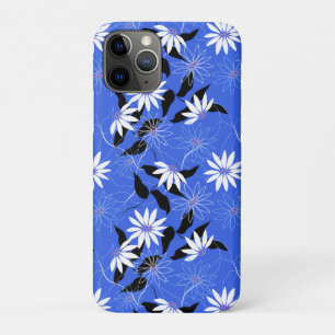 Estonia iphone case. Blue floral colours iPhone 11 Pro Case