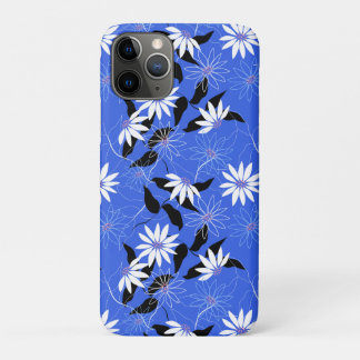 Estonia iphone case. Blue floral colours iPhone 11 Pro Case
