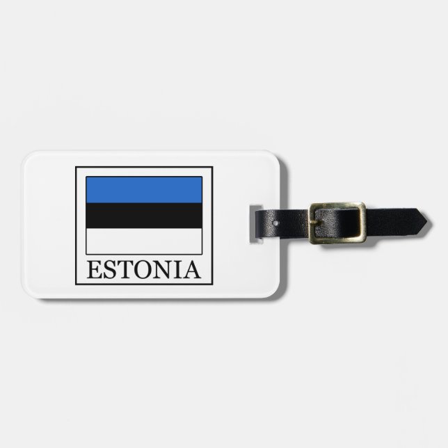 Estonia Luggage Tag (Front Horizontal)