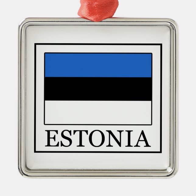 Estonia Metal Ornament (Front)