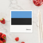 Estonia Napkins, Estonian flag party /sport fans Napkin<br><div class="desc">Patriotic Estonia Paper Napkins featuring Estonian flag styling for your party,  wedding,  graduate dinner - love my country,  holiday theme,  patriots / sports fans</div>