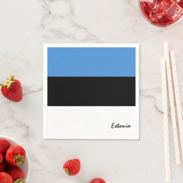 Estonia Napkins, Estonian flag party /sport fans Napkin (Insitu)