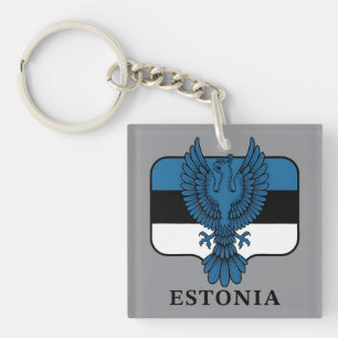 Estonia Northern Europe Keychain