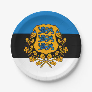 Estonia Paper Plate