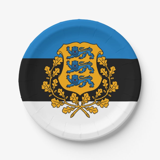 Estonia Paper Plate (Front)