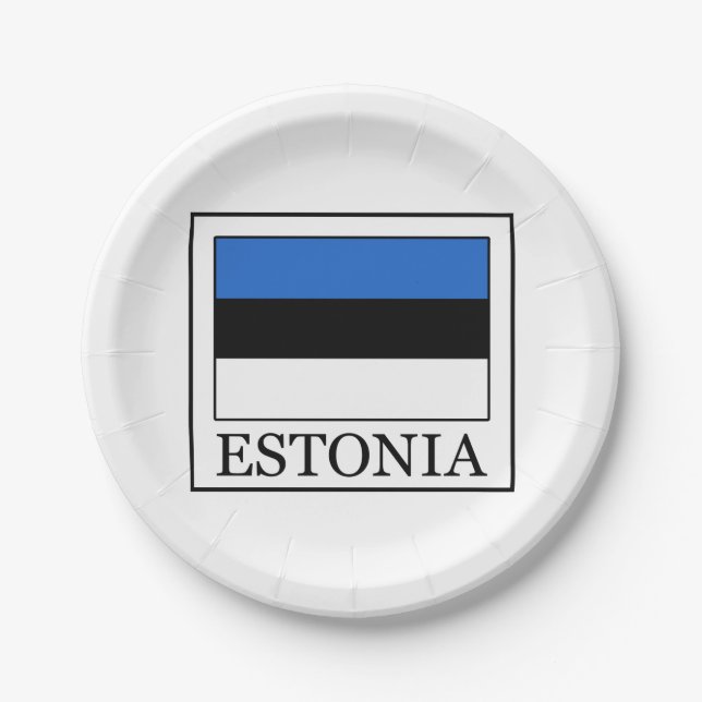 Estonia Paper Plate (Front)
