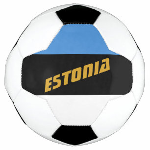 Estonia Patriotic Football & Estonian Flag Soccer Ball