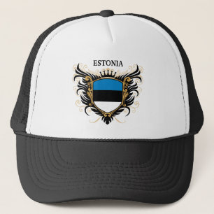 Estonia [personalize] trucker hat
