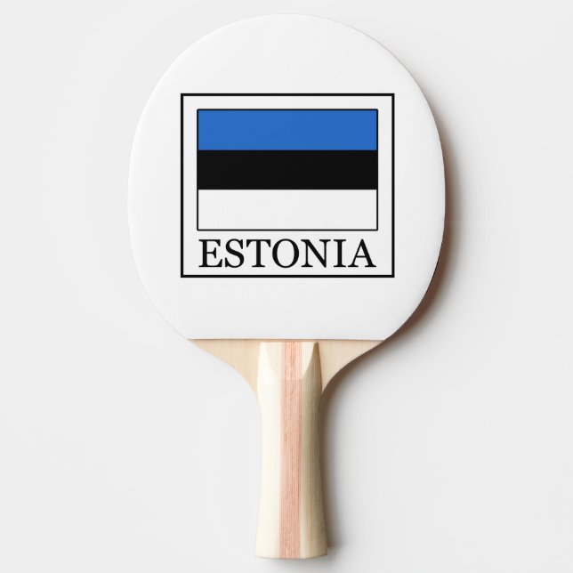 Estonia Ping Pong Paddle (Front)