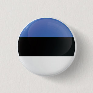 Estonia  Round Icon Flag 1 Inch Round Button