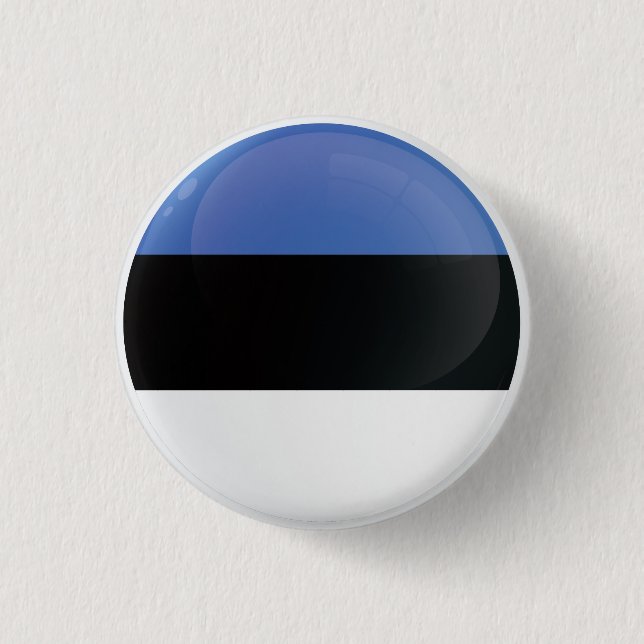 Estonia  Round Icon Flag 1 Inch Round Button (Front)