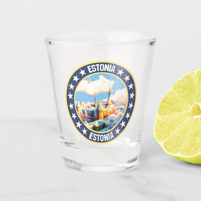 Estonia                                            shot glass (Front)