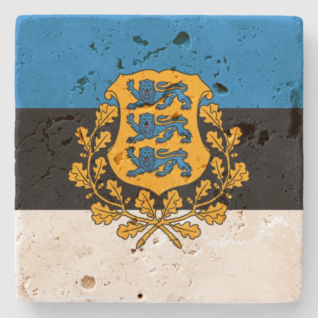 Estonia Stone Coaster (Front)