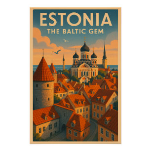 Estonia – The Baltic Gem Poster
