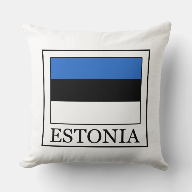 Estonia Throw Pillow (Front)