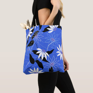 Estonia tote bag. Estonian colours floral print Bag