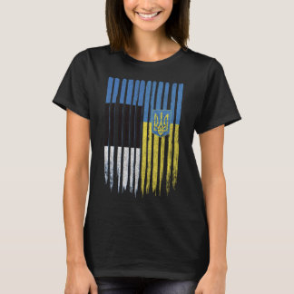 Estonia Ukraine Estonian Ukrainian Flag T-Shirt
