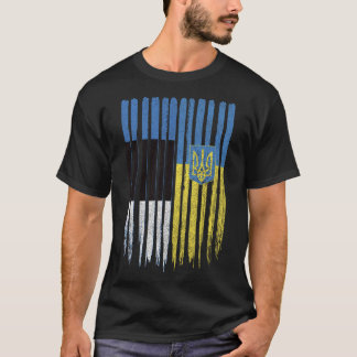 Estonia Ukraine Estonian Ukrainian Flag T-Shirt