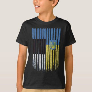 Estonia Ukraine Estonian Ukrainian Flag T-Shirt