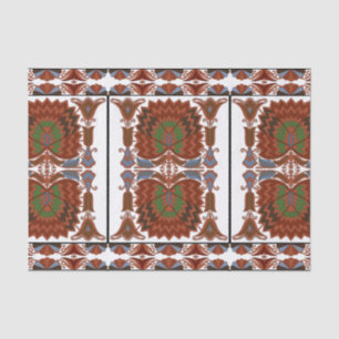 Estonian antique floral folk art embroidery tissue paper