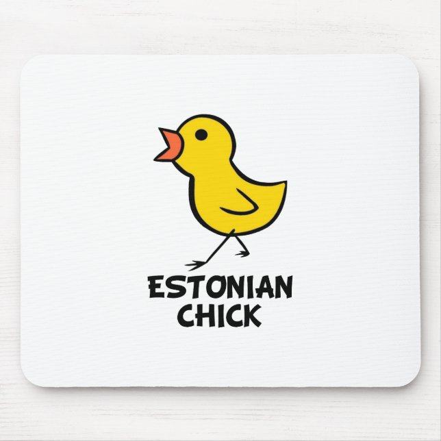 Estonian Chick Mouse Pad (Front)