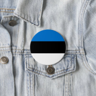 Estonian Flag 3 Inch Round Button