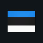 Estonian Flag Canvas Print<br><div class="desc">This design features the national flag of Estonia (officially the Republic of Estonia), which is a country on the eastern coast of the Baltic Sea in Northern Europe. It is bordered to the north by the Gulf of Finland across from Finland, to the west by the Baltic Sea across from...</div>