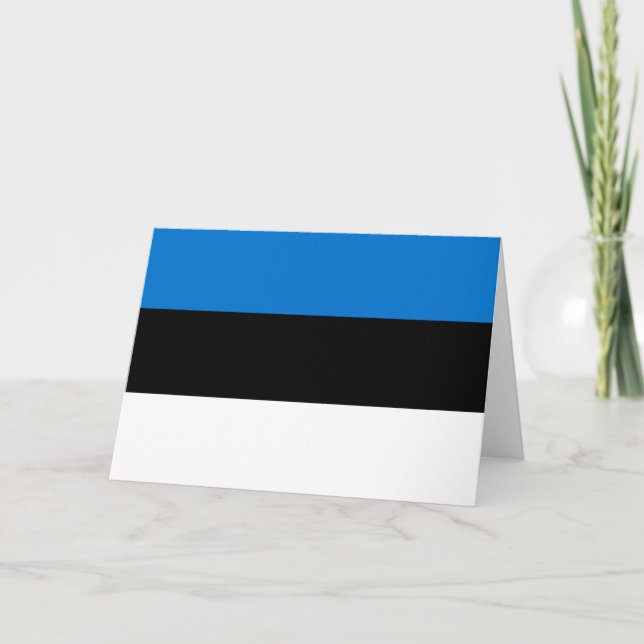 Estonian Flag Card (Front)