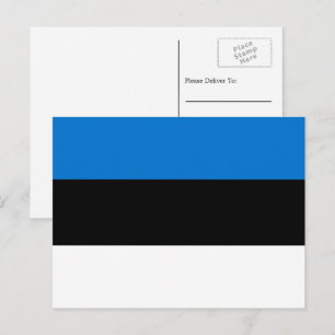 Estonian Flag, Flag of Estonia Postcard