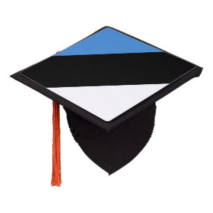 Estonian flag graduation cap topper