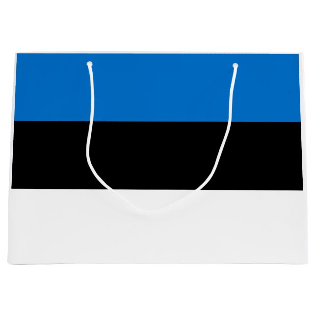 Estonian Flag Large Gift Bag (Front)