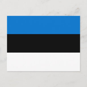 Estonian Flag Postcard